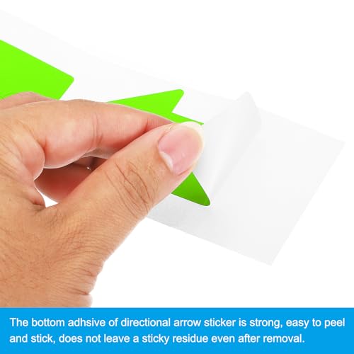 PATIKIL Adesivo de seta direcional de 10 cm x 5 cm, 200 peças de vinil autoadesivo removível à prova