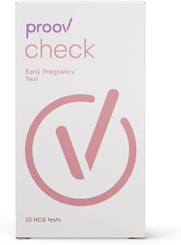 Proov Check Early Pregnancy Test | At Home Pregnancy Detection for Women with 99% Accurate Results | 10 HCG Test Strips | Works Well with Ovulation and Fertility Hormone Tests