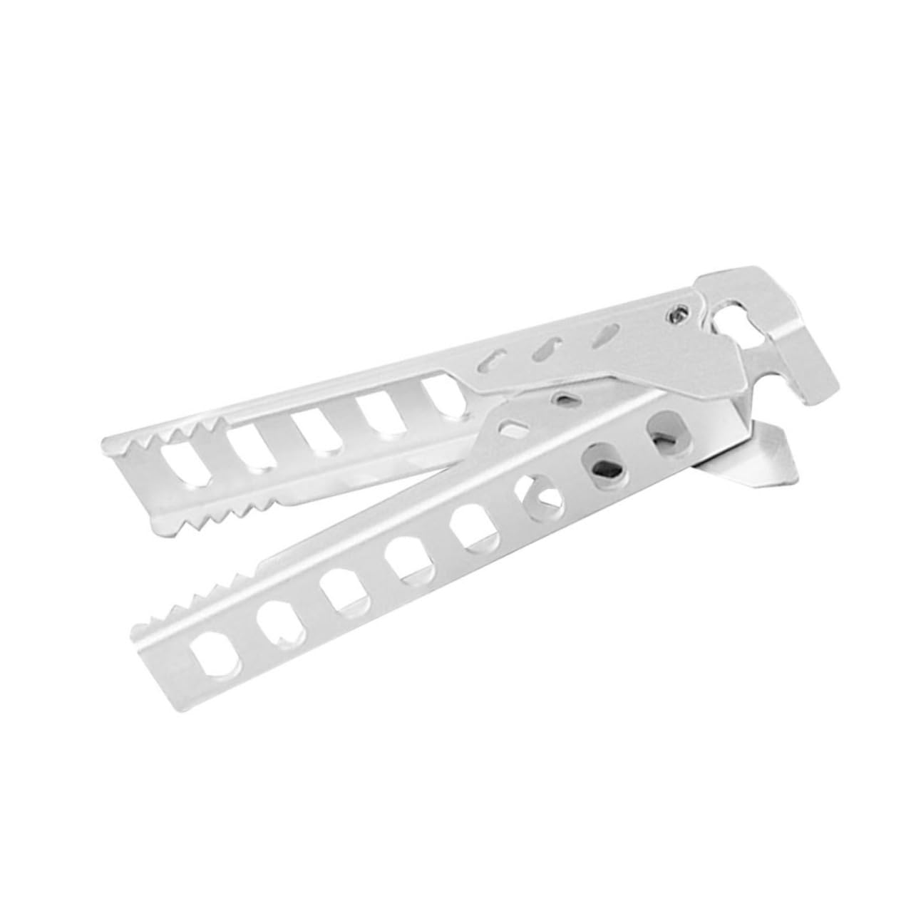 Cabilock 1Pc Scalding Pot Clamp Gripper for Camping Cookware Holder Tool for Outdoor Use Silver Design for Handling of Hot Pots and Bowls