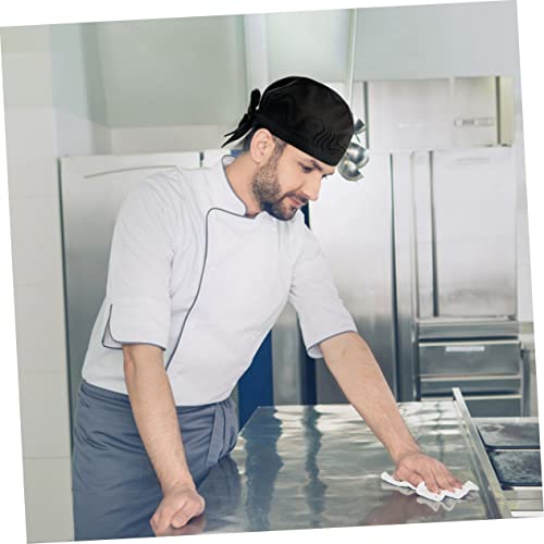 WOFASHPURET 3 peças chapéu de chef ternos masculinos para homens uniformes de restaurante chapéus tr