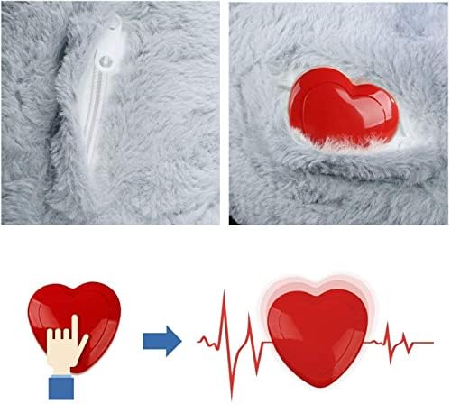 ALL FOR PAWS Puppy Behavioral Aid Heartbeat Comfort Toy, Dog Crate Snuggle Anxiety Relief Sleep Aid Plush Toys with Warmer Bags