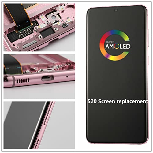 Tela LCD de 6,2 polegadas original para Samsung Galaxy S20 G980F G980F/DS S20 5G G981U G981B G981B/D