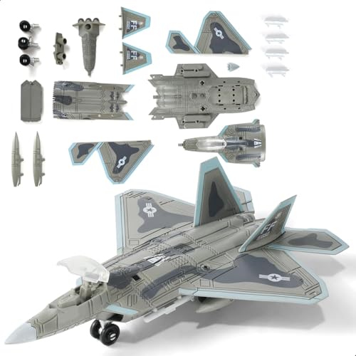 Image of B2 Bomber Model, Fighter Jet Model with Silver Stand, Toy Fighter Jet for Aviation Enthusiasts and Collectors, Home and Office Decoration, Coffee Hall and Bar Display