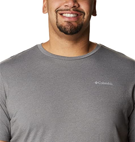 Columbia T-Shirt für Herren, Thistletown Hills, Kurzarm, City Grey Heather, 6X – Ansicht 9