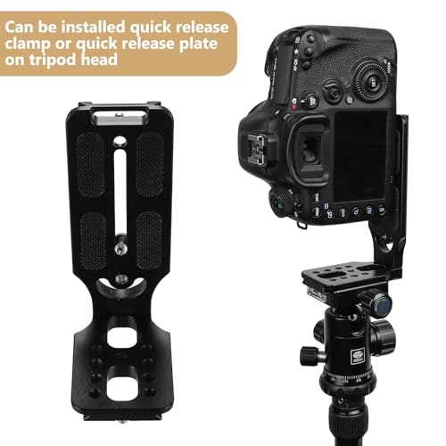 Ficha técnica Soporte para Cámara DSLR L Soporte Horizontal Vertical Universal Soporte en L de Liberación Rápida para Arca Swiss con Tornillo de 1/4 Compatible con dji Canon Nikon Sony Accesorio - Fernando Cortés