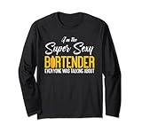 Lustiger super sexy Barkeeper, Mixologe Barkeeper Langarmshirt