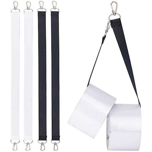 Image of GORGECRAFT 4Pcs 2 Colors Electrical Tape Holder Strap Nylon Belt Strap with Swivel Hooks Ropes Wires Tape Storage Lanyard Belts for Gaffers Photography Stage Carrying Tool Bag Organizer Accessories