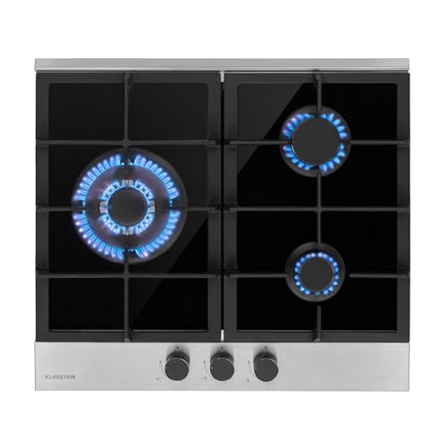 Klarstein Gaskocher 3-Flammig, 6,2kW Einbau-Gaskocher für Innenbereich, Edelstahl-Gaskocher für Wohnmobil, 3-Flammiger Gaskocher, Moderner Einbau Gasherd, Drei Brenner Gas Herd Klarstein Gaskocher 3-Flammig, 6,2kW Einbau-Gaskocher für Innenbereich, Edelstahl-Gaskocher für Wohnmobil, 3-Flammiger Gaskocher, Moderner Einbau Gasherd, Drei Brenner Gas Herd