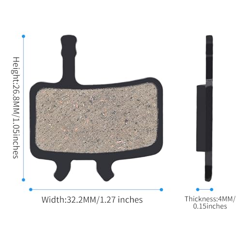 4 Pairs Bike Disc Brake Pads Compatible for SRAM Avid BB7 Juicy 3 Juicy 5 Juicy 7 MTB Brake Pads with 3 Installation Tools, Bicycle Brake Pads for Mountain Bike Ebike Scooters - Thumbnail 5