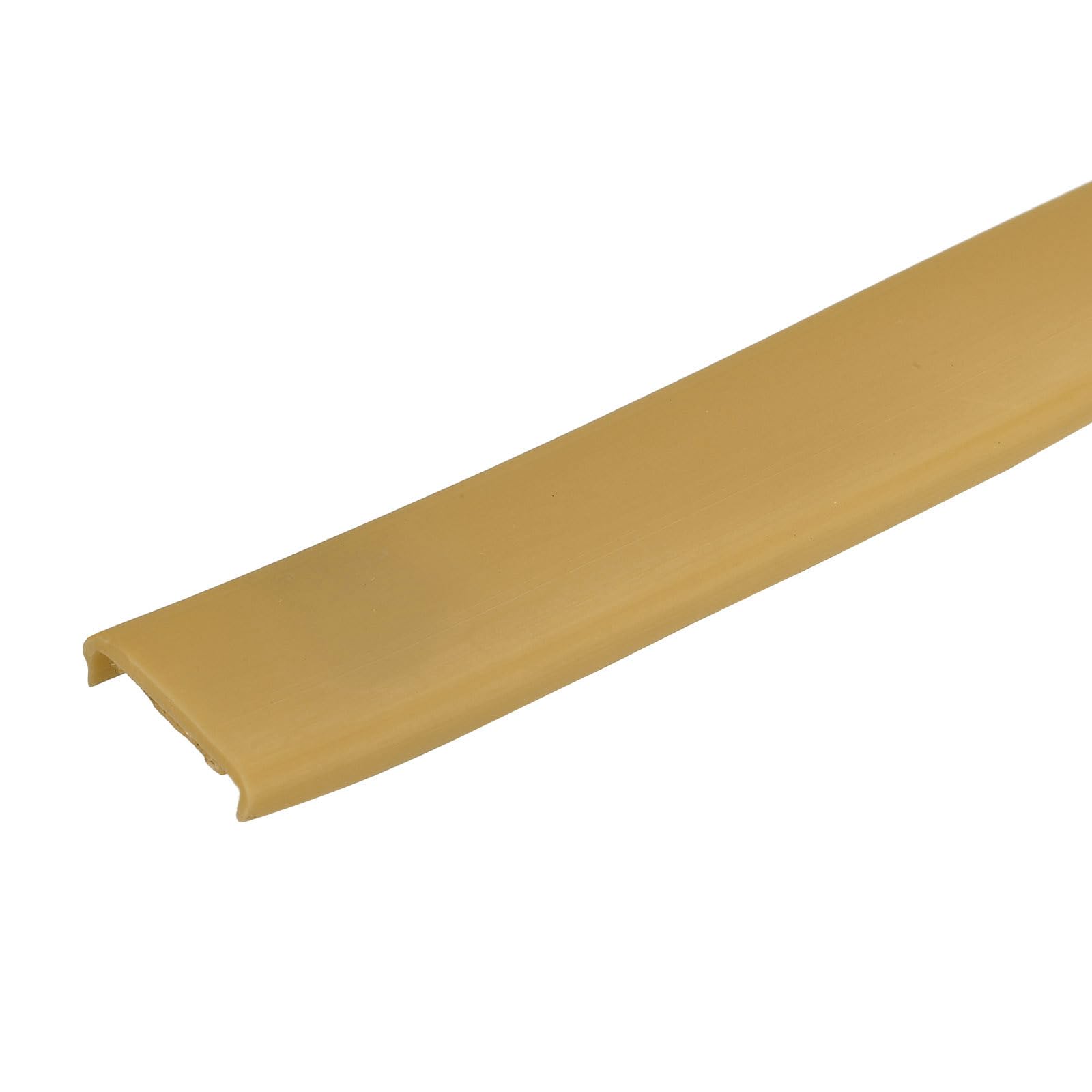 uxcell U Shape Furniture Edge Banding, 4M Self Adhesive Flexible Edging Trim, 5x16mm TPE Edge Guards for Cabinets Furniture Repair Restoration, Beige