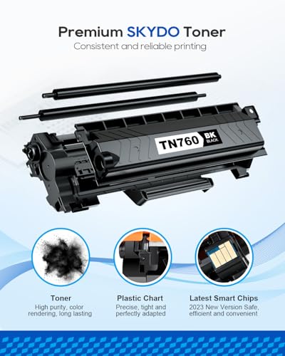 Image of Skydo TN760 Toner Compatible for 760 730 Brother Toner Cartridge for MFC-L2710DW