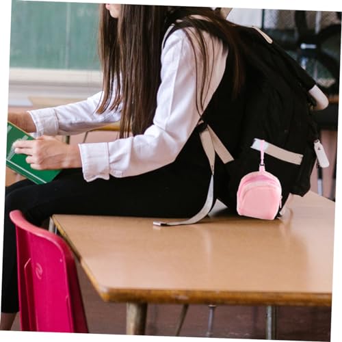 Cute Plush Purse for Little Portable Candy Color Plush Pouch with Keyring Soft Lightweight Plush Bag for Stylish Unique Coin Holder for Travel and Outdoor Use4