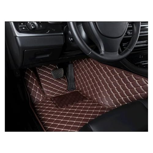 Tapis de voiture de luxe teinte Coffee pour sol de Cayenne - 5