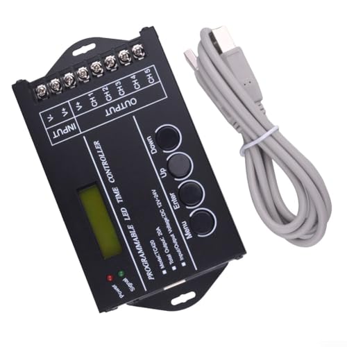 【Alta compatibilità】: con supporto da 1 a 5 canali di uscita, il controller TC420 è compatibile con una vasta gamma di luci LED, tra cui opzioni RGBW, RGB, bicolore e monocromatiche. La versatilità incontra la funzionalità per una perfetta integrazione nel tuo sistema di illuminazione.