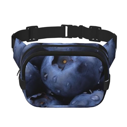 GTKSYNVE - Blueberry Sac banane réglable pour homme et femme