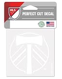 MLS Portland Timbers Decal4x4 Perfect Cut White Decal, Team Colors, One Size