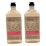 Bath & Body Works Sleep Night Time Tea Body Wash & Foam Bath 10 Oz 2 Pack