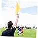 WOONEKY 2pcs Multi-use Signal Flags Referee Race Flags for Athletic Competition Lightweight Outdoor Sports