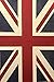 Grand panneau de tissu d'ameublement en coton avec motif drapeau Union Jack rétro - 70 x 49 cm (vendu par le panneau)