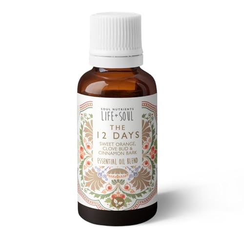The 12 Days Christmas Essential Oil Blend 10ml | Sweet Orange, Clove Bud & Cinnamon Bark 100% Pure Aromatherapy Oils | The Ultimate Christmas Room The 12 Days Christmas Essential Oil Blend 10ml | Sweet Orange, Clove Bud & Cinnamon Bark 100% Pure Aromatherapy Oils | The Ultimate Christmas Room