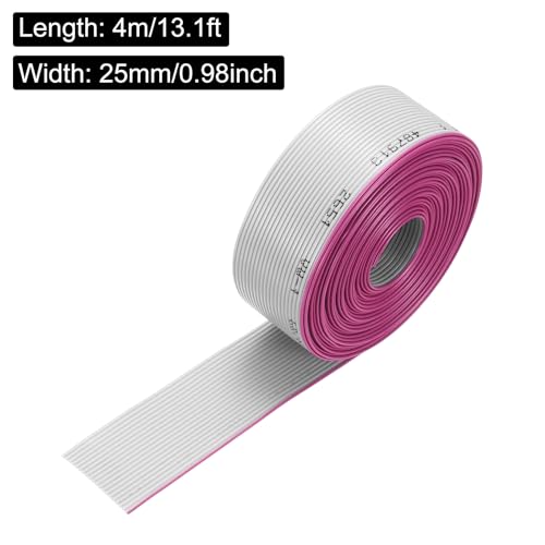 Cable plano de 20 pines con paso de 1,27 mm, diseño gris flexible en rollo de 4 metros 2