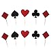BESTOYARD 20PCS Cake Topper Set Dessert Decor Carte da Gioco Bandiera stuzzicadenti Buon Compleanno Cartoon Creative Decorazione del Partito