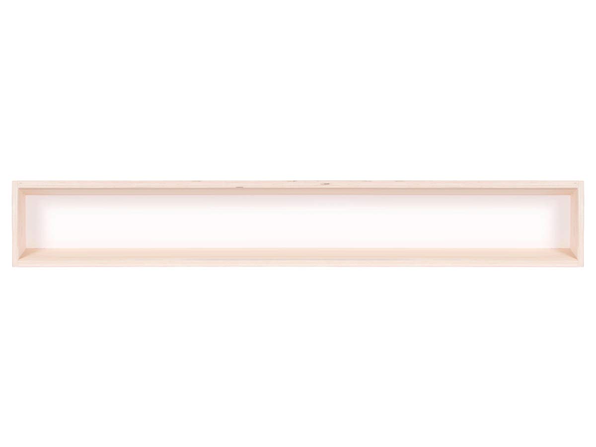 Alsino V-110.1 Vitrine Spur HO & N, Regal H0 110 cm 1 Fach