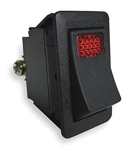 Lighted Rocker Switch,SPST,3 Connections