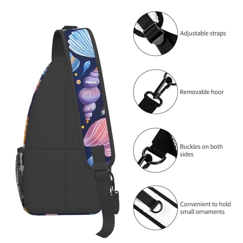 Bolso tipo bandolera Sling Ocean Shell Starfish unisex miniatura 5