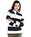 Charles River Apparel Unisex Rugby Shirt, Mens and Womens Cotton Jersey with Classic Stripe Design, Navy/White, 3X-Large