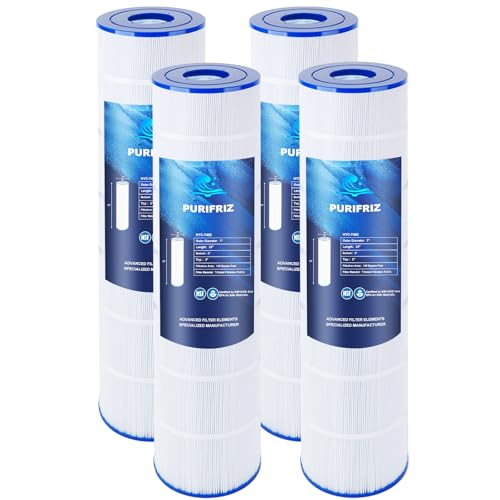PURIFRIZ CL580 Pool Filter Compatible with Jandy CL580 CV580, C-7482, PJAN145, FC-0820, FC-6415, Ultral-A10, R0357900, A0104100, SD-01109, Upgraded Fabric 4x145 Sq. Ft, L x OD: 33