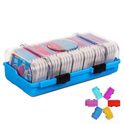 2025モデル フレンダトランク、28枚のフレンダピックを収納可能おもちゃ 電子玩具の整理と保管に適した専用収納ケース (青)