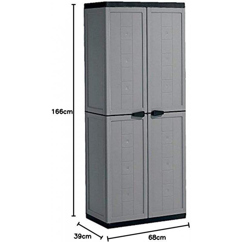 Keter Set Jolly Armadio Alto+ Basso Grigio