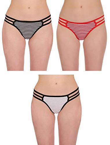 selfcare Women Cotton Thong Panty (Pack of 3)-picture-21