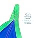 Harkla Sensory Swing - Indoor Pod Swing for Kids - Comes with Rock Climbing Rated Hardware and Soft Nylon Fabric for Calming Effect, Holds Up to 150lb