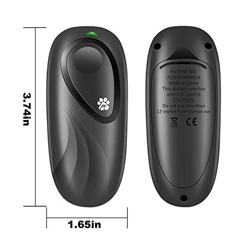 PetUlove Dog Barking Control Devices, Ultrasonic Anti Barking Device, 2 in 1 Adjustable Frequency Dog Barking Deterrent Devices Handheld Dog Training Device with LED Indicator Wrist Strap (B) - Thumbnail 5