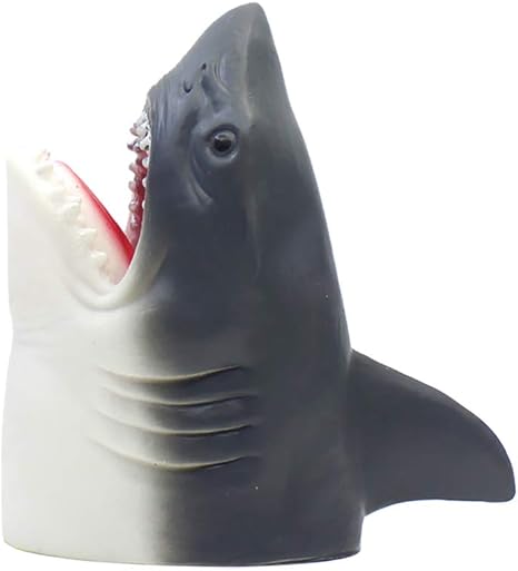 Amazon Jueji サメ 人形アニマル ハンドパペット 動物ヘッド ハンドパペット シミュレーション モデル ソフトタッチ スーパーリアル ヘッド アクション フィギュア手 動物ごっこ 手踊り 人形劇 おもちゃ 知育玩具 変身アクセサリー おもちゃ