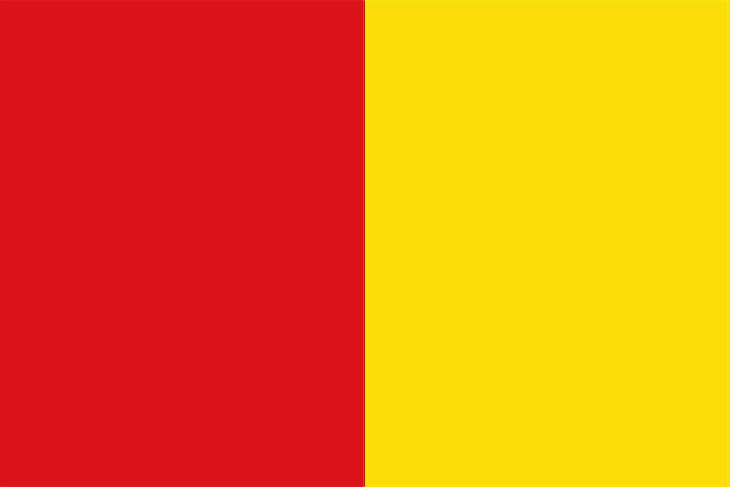 Drapeau LuikVlag Liège vertical pour mât et décoration extérieure