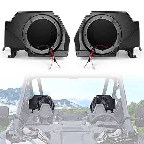 CPOWACE 6.5 inch Speaker Pod Enclosures Kit Compatible with Polaris RZR PRO XP XP4 2020 2021 2022 2023 2024 Accessories Waterproof Speaker Mount Enclosure Panel (2PCS,LH+RH)