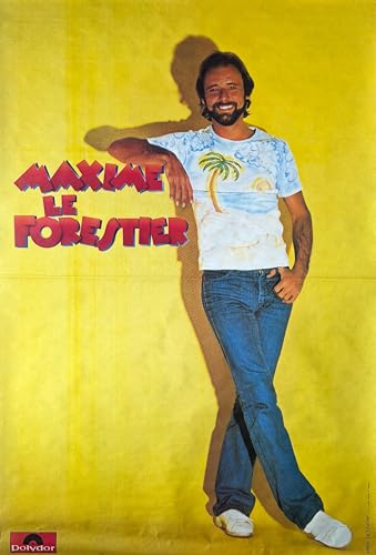Affiche Maxime Le Forestier 80X120Cm poster géant decoration murale musique