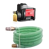 Bundle aus T.I.P. Inverterpumpe DHWA 5000-5 INV - Hochleistungsfähige, energieeffiziente Gartenpumpe, Hauswasserautomat + T.I.P. Saugschlauch Messing 7m Grün - 36 x 36 x 11 cm, 30907
