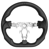 Full Leather Steering Wheel for Nissan 370Z 2008-2022,Nappa Perforated Anti-Slip...