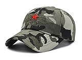 HUA YANG Baseball Cap Camouflage Army Cap Unisex Stickerei Baseball Cap Outdoor Reisen Sport Kappe (Grau)
