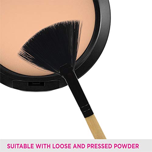 Image of VEGA Fan Makeup Brush, (EV-11) - Wooden