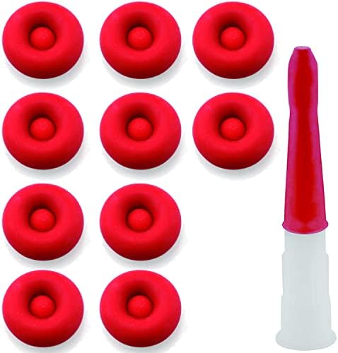 LYMGS Universal Fit Caulk Tube Latex Sealing Caps, Caulk Saver Cover Sealer for Sealing and Preserving Open Caulking Tube, Red 10 Pack