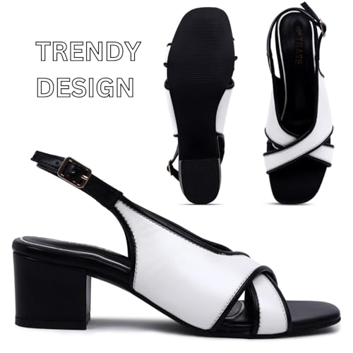 Image of TRASE Block Heels Sandals For Women, Anime-I Stylish & Comfortable Footwear