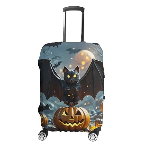 Travel Luggage Cover Suitcase Protector Halloween Bat Elastic Washable Suitcase Cover Anti-scratch Spandex Baggage Covers Fits 18-32 Inch Luggage
