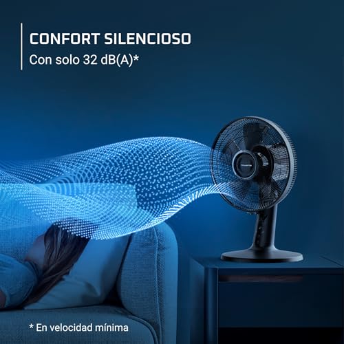 Rowenta Turbo Silence Extreme +, ventilador de sobremesa, frescor excepcional, silencioso, menor consumo energético, VU2750F0 - imagen 4