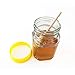 Folinstall Glass Honey Jars with Dipper Stick, 20 Pcs 12 oz Honey Bottles with Lids for baby shower party favors, Extra Chalkboard Label, Tag Strings
