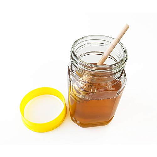 Folinstall 20 Pcs 12 oz Glass Honey Jar with Lids, Honey Containers for Storing and Dispensing Honey on Your Favorite Foods or Drinks, Extra Chalkboard Label, Tag Strings and 20 Honey Dipper Included - Thumbnail 5